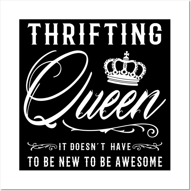 Thrifting Queen Vintage Buyer Womens Wall Art by FloraLi